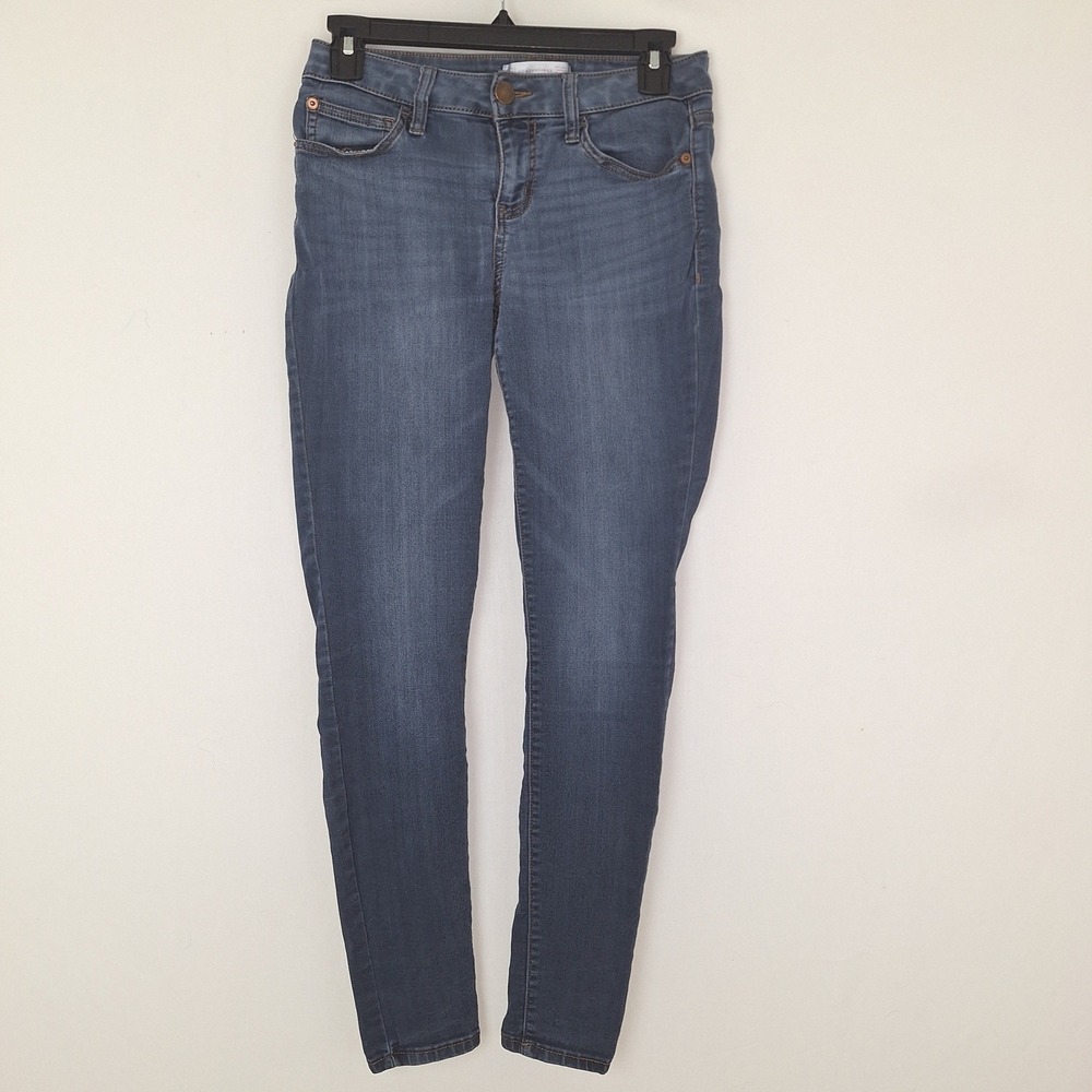 Y2K Minimalist Denim Jeans Layering No Boundaries Size 7 Dark Wash Skinny Jeans